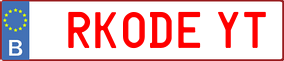 Trailer License Plate